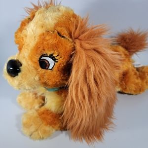 Disney Parks LADY Spaghetti Movie 13" Plush Stuffed Animal Dog Lady & the Tramp